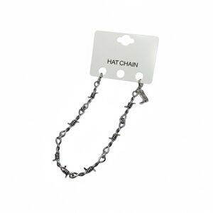 Silver Hat Chain Accessory